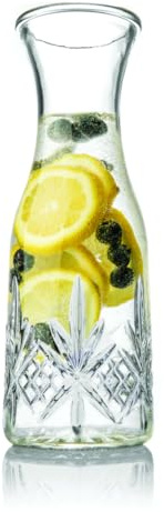 Godinger Carafe, Pitcher, Glass Pitcher, Drinking Carafe, Dublin Crystal for Juices, Iced Tea, and More – Ideal Gift & Decorative Piece for Any Occasion, 32oz