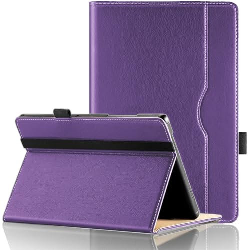 Ytaland Custodia universale per Blackview Tablet 10 Pollici/Blackview Tab 60 WiFi 10.1/Honor Pad X8a 11 Pollici/Blackview Tab 90 WiFi, per Teclast M50/P50, Cover in Pelle PU per Tablet 10-11 (Viola)