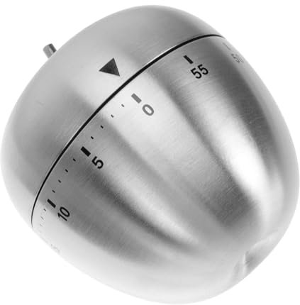 Ciieeo Egg Shaped Mechanical Timer for Kitchen Baking Cooking Student Reminder Eco-friendly Metal Design
