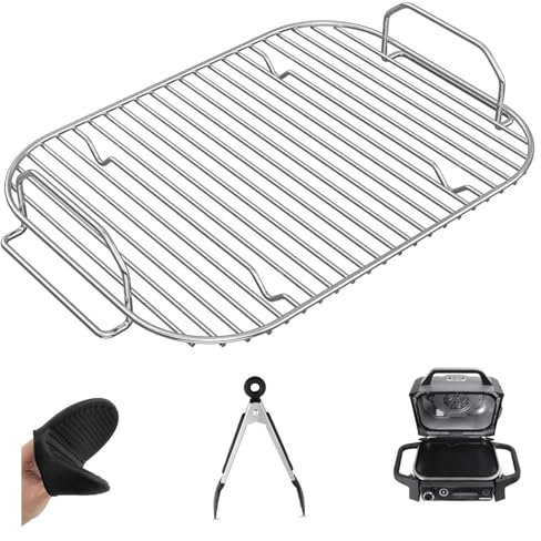 Skyearman - Rejilla de parrilla para Ninja Woodfire Grille, juego de rejillas de acero inoxidable, accesorios para barbacoa, XL, compatible con Ninja Woodfire OG850/OG901