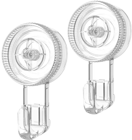 GlobaLink Gancho Ventosa Baño 2 Piezas Transparente