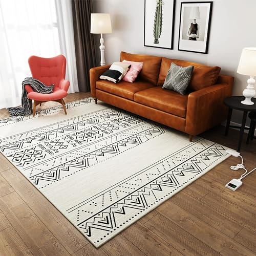 Tappeto elettrico, Tappetino riscaldato, Tappetino riscaldante elettrico, Scaldapiedi riscaldati per la casa, Stufa elettrica portatile per tappeti(B,200x300cm)