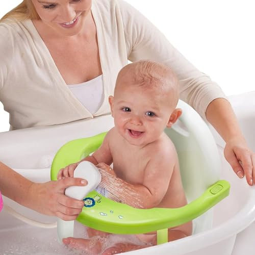 FmtwPhn Siège de pliable en polypropylène pour bébé | charge maximale de 20 kg, chaise de support de bain intégrée, avec protection extérieure sécurisée et ventouses, assise confo
