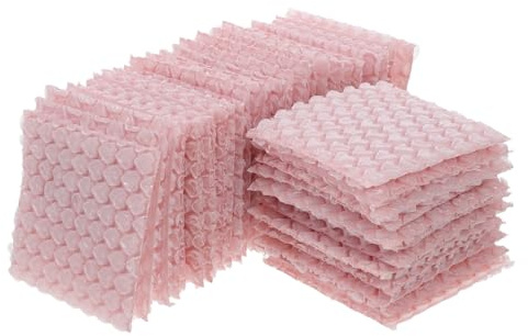 DECOMELODY Herzförmige Luftpolsterumschläge Kunststoff Gepolstert Stoßfest Versandschutz Kleine Verpackungstaschen Für Geschenke Und Expresssendungen