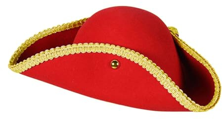 Makotex Dreispitz Piratenhut aus Filz für Kostüme, Karneval