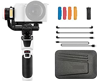 DRAUXI Gimbal M3 for fotocamere mirrorless Smartphone Action Cam Stabilizzatore palmare for fotocamera Smart Phone Trasmissione in diretta