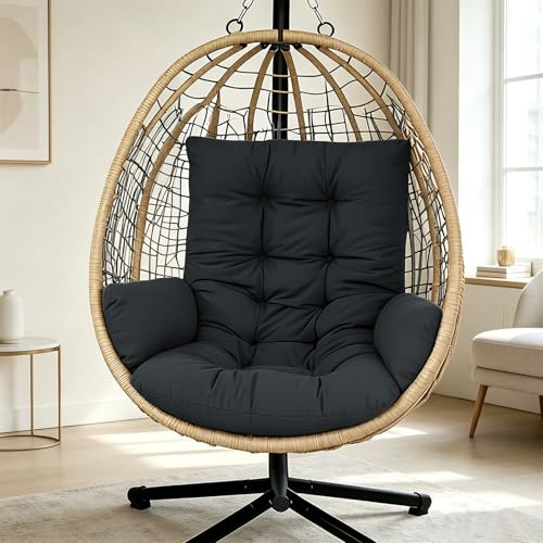 BOFITENG Housse pour balançoire suspendue, Coussin pour fauteuil suspendu, Garniture de jardin, Coussin de siège pour panier suspendu, Housse lavable pour siège de chaise à bascule, Épaisse housse de