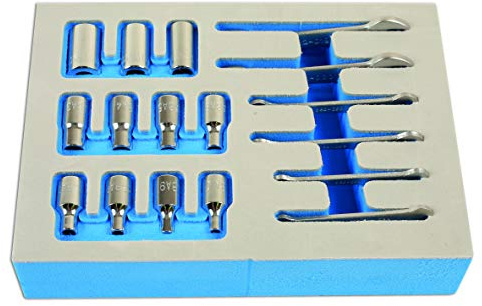 Laser 7132 BA Spanner & Socket Set 1/4D 17pc