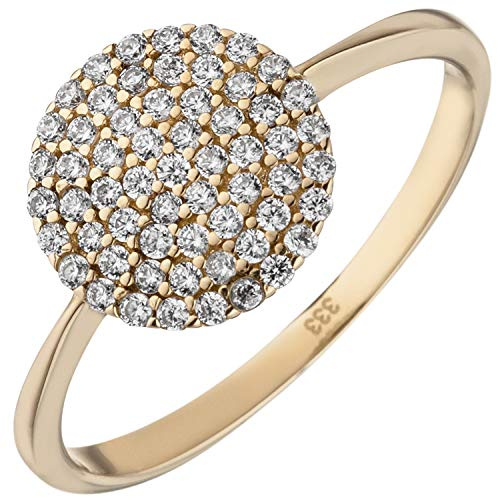 Jobo Damen-Ring aus 8 Karat 333 Gold mit 60 Zirkonia