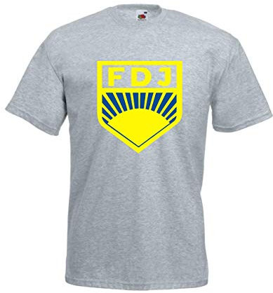 T-Shirt - FDJ Jugend DDR (Grau, XL)