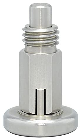 AUZHU PTG - Posicionadores de muelle de acero inoxidable con posición de bloqueo Émbolos de indexación Pasadores de posicionamiento Pasadores elásticos Pasadores de seguridad Pitones de resorte