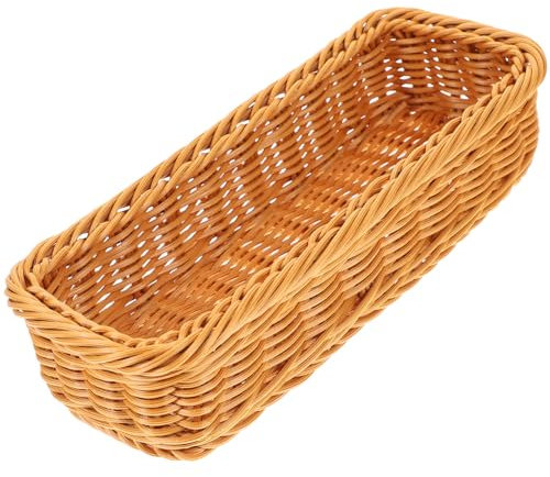 Rattankorb Aufbewahrungskorb, Badablage Allegre 24x6cm, Gewebter Stroh Korb, Von Badutensilien oder Accessoires, Küche Tisch Dekoration