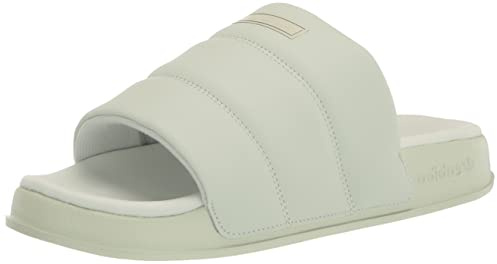 adidas Originals Damen Adilette Essential Slide Sandale, Leinen Gr n Leinen Gr n Leinen Gr n, 36.5 EU