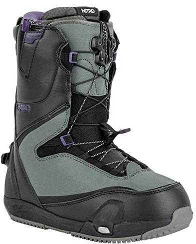 Nitro Cave TLS Step On Botas de Snowboard, Mujeres, Black-Charcoal, 280