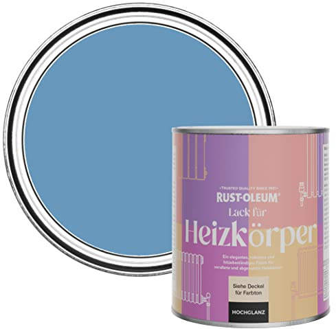 Rust-Oleum Blue Heat Resistant Radiator Paint in Gloss Finish - Cornflower Blue 750ml
