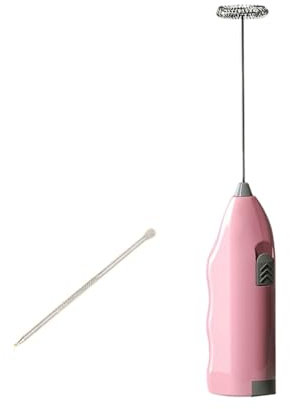 LESANGBAIHUODIAN Adatto for mini pratici gadget da cucina elettrici in acciaio inossidabile Cappuccino al cioccolato cremoso Montalatte elettrico rosa