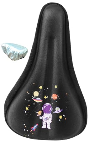 Harilla Cartoon Kids Bike Seat Cover Bicycle Seat Cushion Cover Bicycle Seat Protector Bike Saddle Covers Breathable Memory Foam Bike Seat Cover Child Bike Accessories for Kids Boys Girls