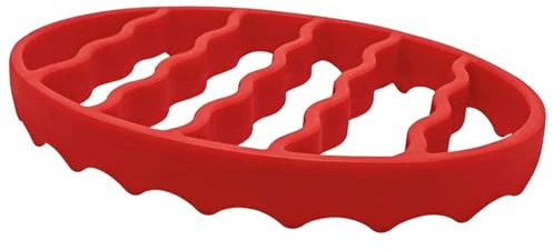 Small Roasting Rack, Perssure Cooker Rack for InstantPot 5,6,8 Qt, Roasting Rack for Baking Canning Cooking Steaming, Practical Silicone Baking Rack Pressure Cooker Rack Accessories