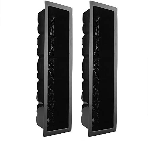 FLEXMAN 2 Teilige Trittsteinform, 63,5 X 17,9 X 11,4 cm, Wiederverwendbare DIY Wegmacherform, Beton Zementform mit Muster für Garten, Rasen