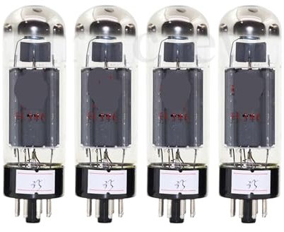 EL34C Vakuumröhren-Audioventil ersetzt 5881 6L6G 6CA7 KT77 EL34 Röhrenverstärker HiFi-Audioverstärker passend zu Vier Wege(4pcs Matched Quad)
