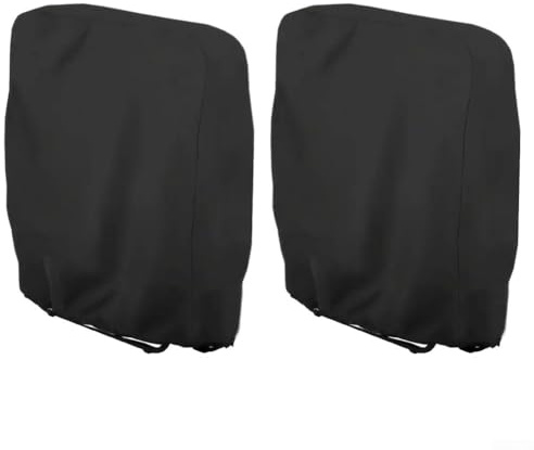 Lot de 2 housses de chaise pliantes imperméables en tissu Oxford - Protection de meubles d'extérieur pour chaises de jardin - 20 x 71 x 34 cm