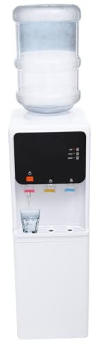 Kühler & Wasserspender Bodenstehender Flaschenwasserkühler für 4.5-18.9L Eimer,heißes/kaltes Wasser Elektrischer Wasserspender Wasserkocher,Heizung und Kühlung,2-layerer Speicherplatz