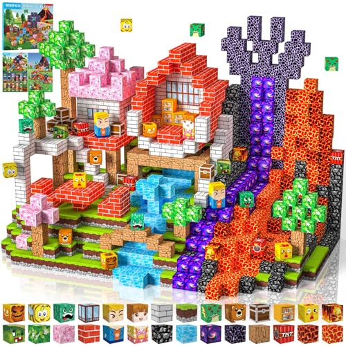 Magnetiska Byggklossar 100 PCS 2CM Magnetic Blocks, 3+ STEM Montessori sensoriska leksaker för 3 4 5 6 7 8 9 10 11 12 8-12 år gamla pojkar och flickor Födelsedagspresenter