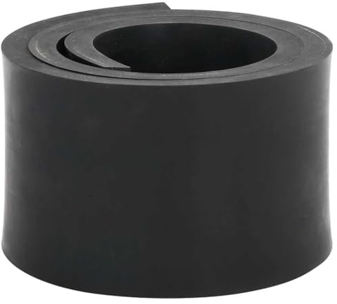 AJJHUUKI Bordure en caoutchouc pour chasse-neige pour pelouse et jardin Noir 120 x 8 x 1 cm