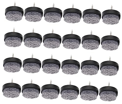 DECOMELODY 60 Pezzi Feltrini Mobili con Chiodi Resistenti Antiscivolo Protezione Pavimenti per Sedie e Nero Riduce Rumore e Graffi