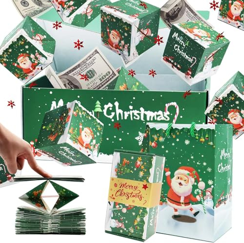 Überraschungsgeschenkbox Explosion (grün)