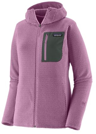 Patagonia W's R1 Air Full-Zip Hoody Felpa con Cappuccio, Brisk Purple, XS Donna