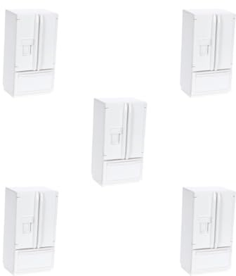 Juego de 5 miniaturas de casa de muñecas para casa de muñecas de doble puerta, 7,2 x 5,4 x 13,7 cm, adornos de cocina