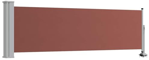 Gecheer Tenda laterale retrattile per patio, tenda da sole scorrevole 80x300 cm in poliestere resistente ai raggi UV, per terrazzo balcone privacy