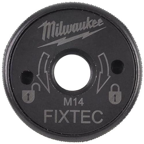 Milwaukee FIXTEC Schnellspannmutter XL M14 für Winkelschleifer 180mm und 230mm, Rot
