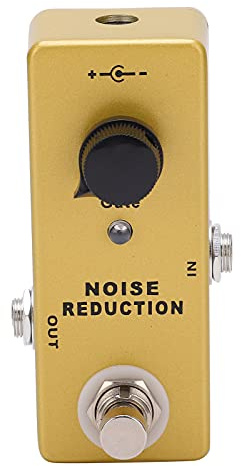Noise Reduction Effekt Metallgitarre Effektkessel 26dB Noise Gate Pedal Noise Murmur Suppressor E-Gitarren-Stimmwerkzeug mit LED-Anzeige