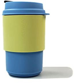 Tupperware to Go Becher 350 ml hellblau/gelb Kaffeebecher