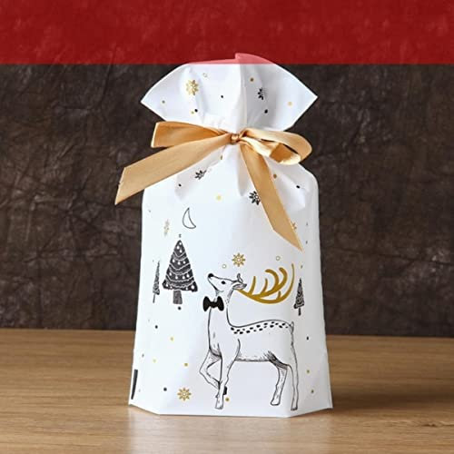 CTLH20 weihnachtsgeschenktüten weihnachtstüten viel weihnachtsmanntüte süßigkeitstüte weihnachtsdekorationen 2019 Jahr Geschenke-elch, 5PC