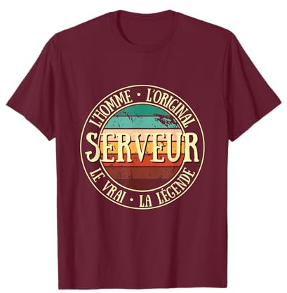 Serveur homme original légende humour serveur idée cadeau T-Shirt