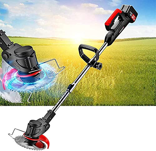 ATAAY 21V 118VF Tagliaerba Elettrico Tagliaerba a Batteria Tagliaerba a Rilascio Automatico Tagliapasta Potatura Attrezzi da Giardino con Batteria 7500mAh
