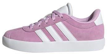 adidas VL Court 3.0 Shoes Kids, Scarpe Unisex - Bambini e Ragazzi, Bliss Lilac Cloud White Grey Two, 40 EU