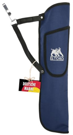 elToro Base² Seitenköcher Bogenschießen 50 cm | leichter Köcher für Rechtshänder und Linkshänder mit Zubehörtasche, Cordura, Gürtelclip