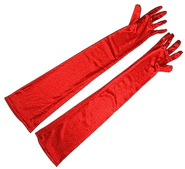 PACKOVE Lange Abendhandschuhe Satin Ellenbogenhandschuhe Für Cosplay-veranstaltungen Und Partys Für Opernaufführungen Und Flapper-