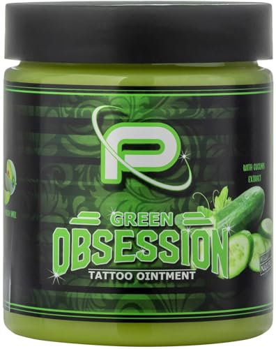 Proton - Colours Obsession - Tattoo Butter - Made by Nature - Green - 250 ml / 8.5 Oz. Crème pour processus de tatouage et de guérison, vert