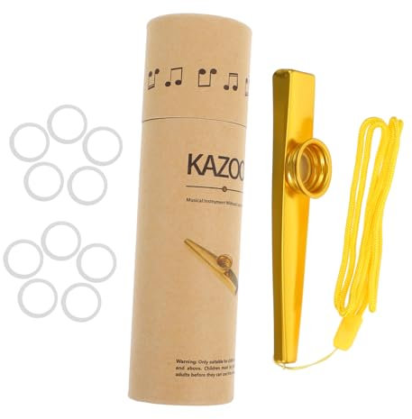 ORFOFE Metall-kazoo Für Musikinstrumente Professioneller Kazoo Mit Flöte Und Membranen Leicht Zu Erlernen Für Anfänger
