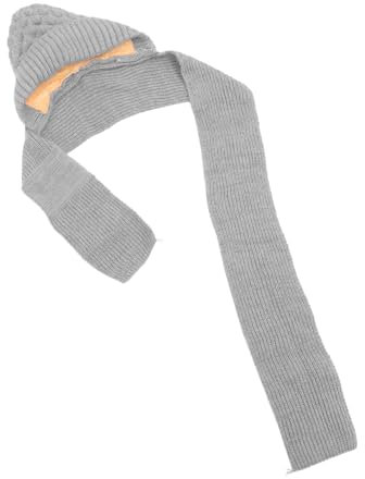 KITANDOVE Hochwertige Kapuzenschal Für Mädchen Warmer Gefütterter Winter-Hut Mit Integriertem Schal Stilvoller Nackenschutz Hautfreundlichem Material Für Kalte