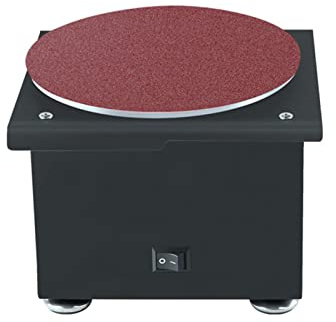 Disc Sander, electric sandpaper bench grinder Orbital Sander Bench Sander with 7-speed 10 pieces of sandpaper for metal processing, woodworking, DIY craft (US Plug & Type 2)