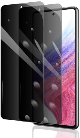 2 Stück Sichtschutz Schutzfolie für Samsung Galaxy A53/A52/A52S/A51, Anti-Spy Panzer Schutz Glas, Anti-Spionage Panzerfolie, Display Sichtschutzfolie aus gehärtetem Glas, Privacy Schutzglas