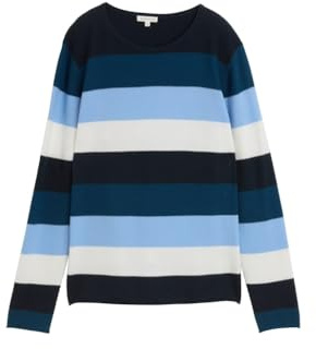 TOM TAILOR damtröja, 38578 – Big Teal Knit Stripe, M