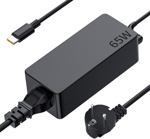 Chargeur 65W USB C Alimentation pour Lenovo ThinkPad X1 Carbon T14 T15 E14 E15 X13 L13 L14 L15 T480 T480s T490 T580 T590 E480 E490 E580 E590 X280 X380 L380 Yoga 720 730 C740 C940 910 Type C Adaptateur