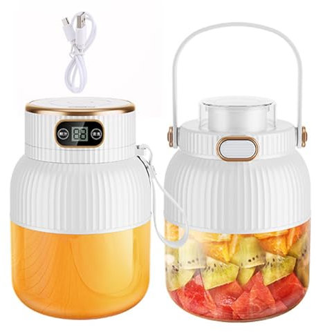 Licuadoras exprimidoras de 600 ml, recargable por USB, para zumos y batidos, práctico aparato de cocina